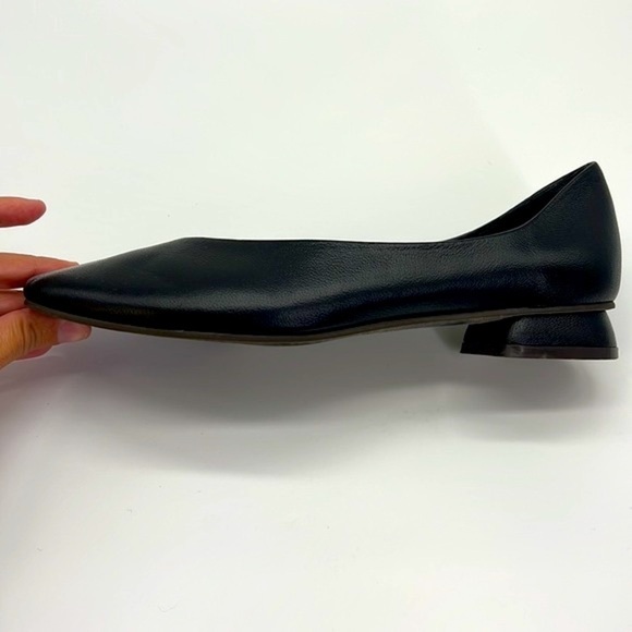 Hush Puppies - Black Leather Square Heel Comfort Premium Shoes Size 6.5 - Picture 11 of 15